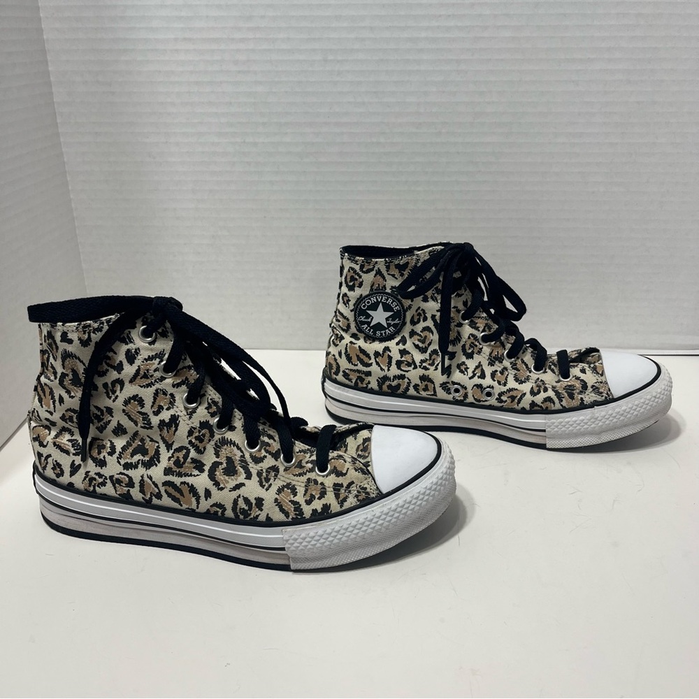 Converse Chuck Taylor All Star Lift High-Top platform sneakers animal print